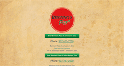 Desktop Screenshot of bentinos.com