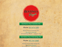 Tablet Screenshot of bentinos.com